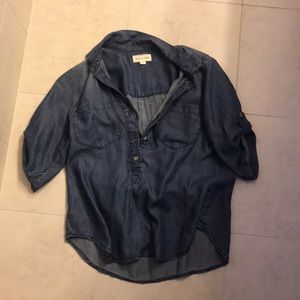 Dot chambray from Anthropologie(cloth&stone brand)